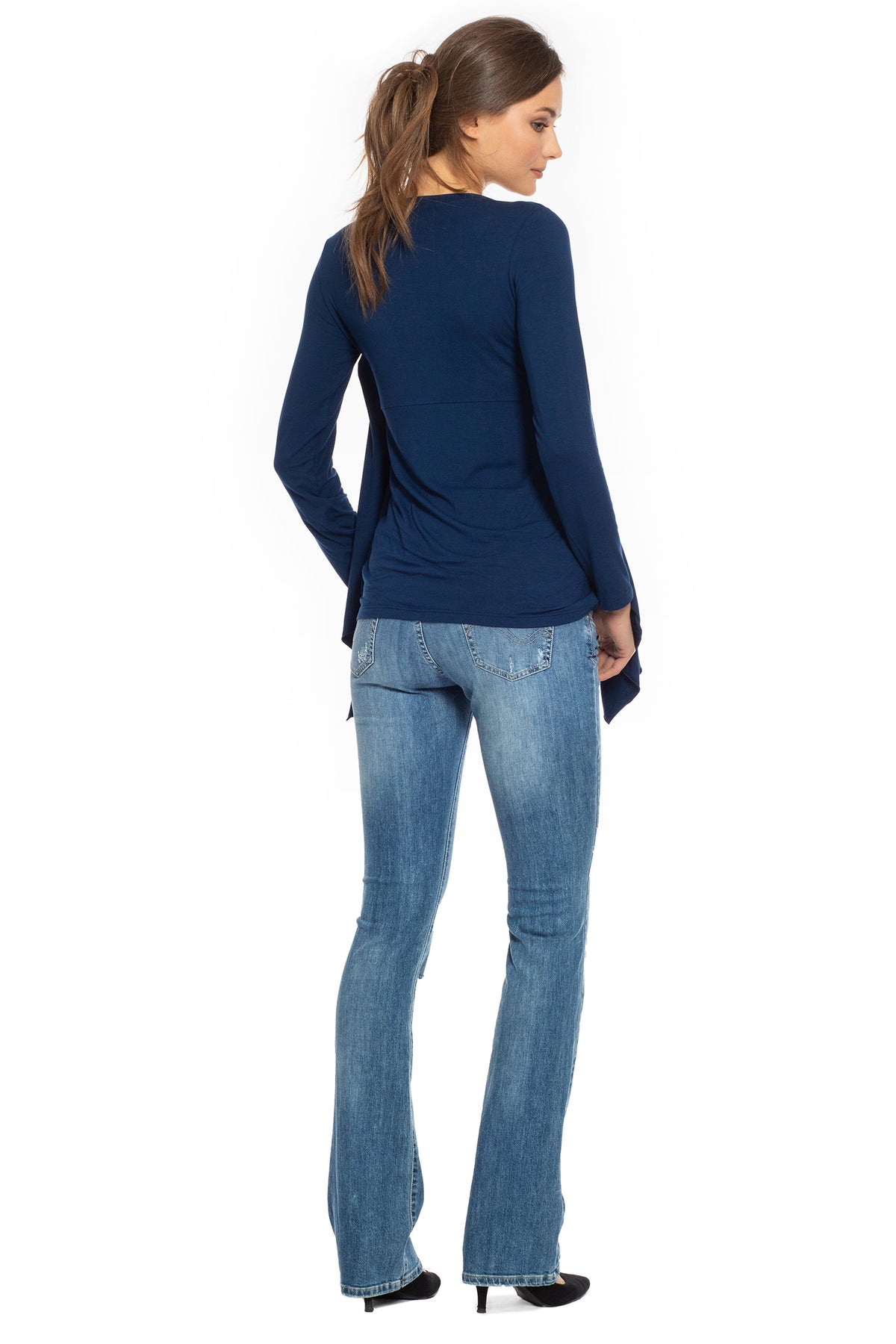 SLIM BOOTCUT W607 | Jeans Premaman con Rotture - Pietro Brunelli
