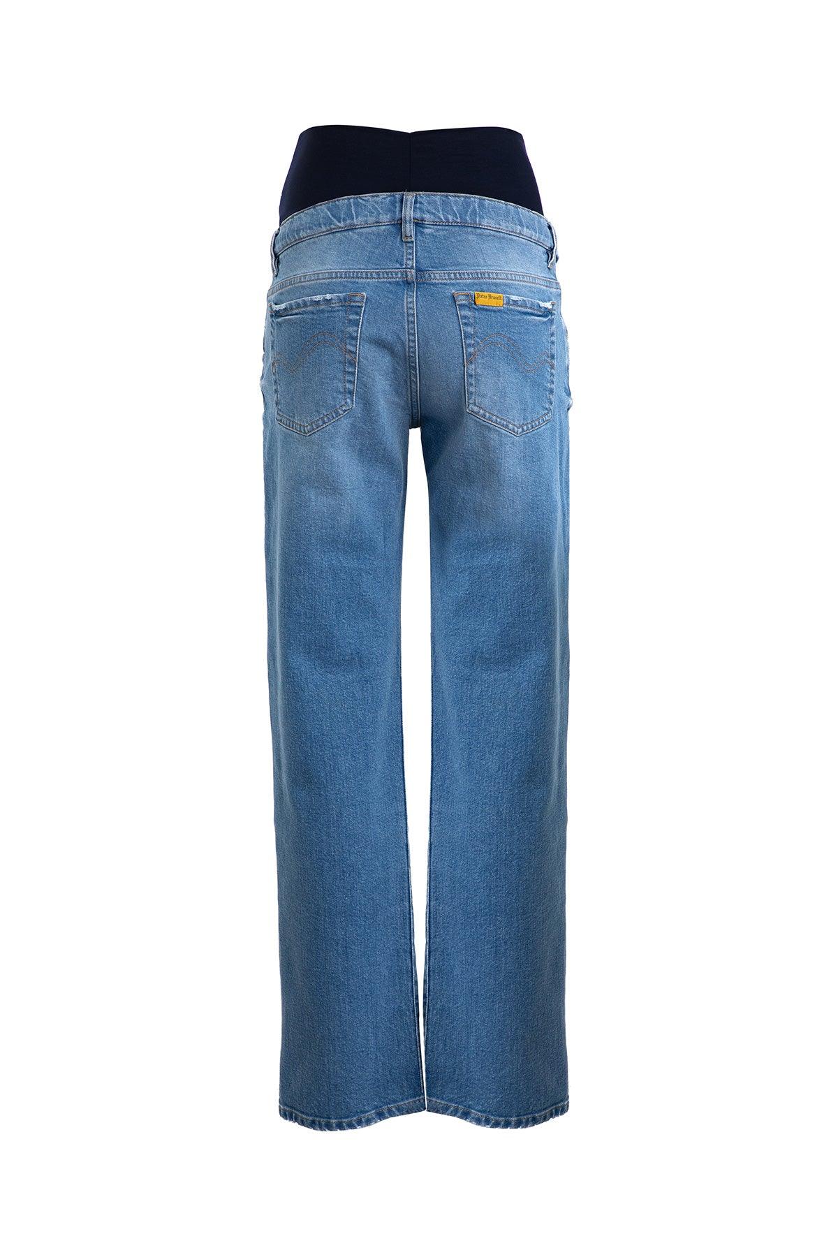 HI-RISE STRAIGHT LEG W029 | Jeans Premaman a Gamba Dritta - Pietro Brunelli