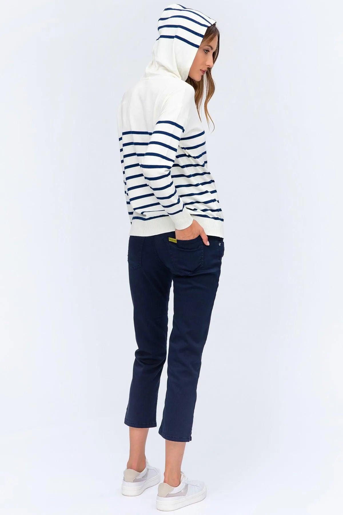 CAPRI BLU | Pantaloni Premaman in Cotone Elasticizzato - Pietro Brunelli