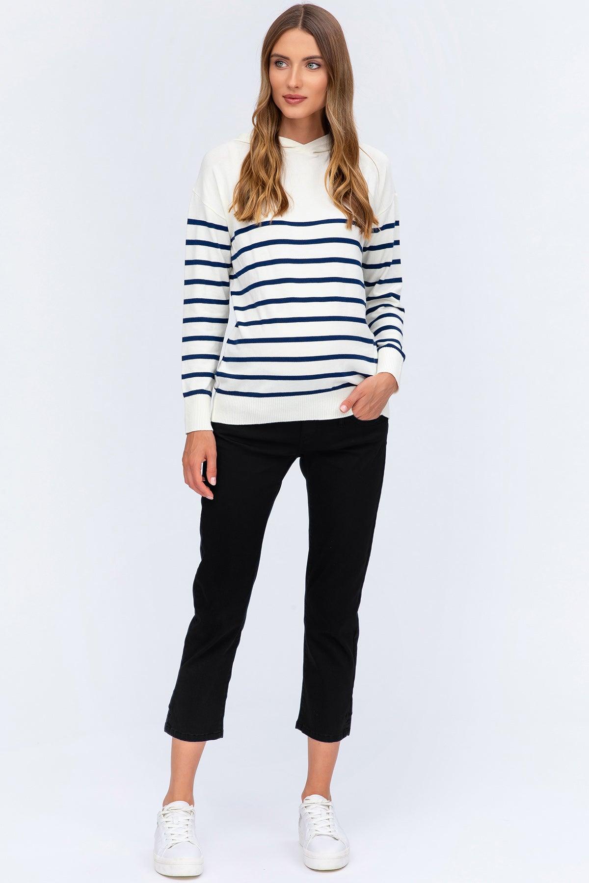 Pantaloni Premaman in Cotone Elasticizzato