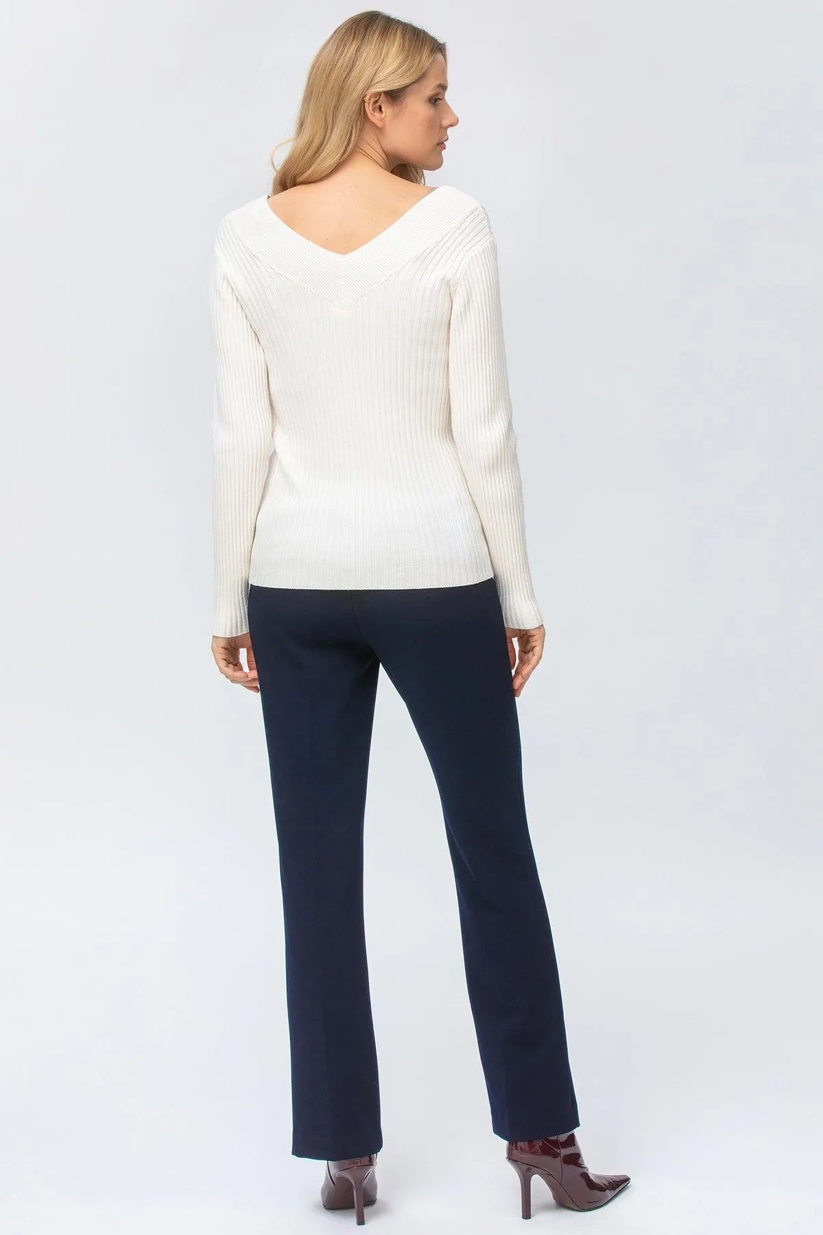 NOAH | Pantaloni Premaman Blu a Gamba Dritta - Pietro Brunelli