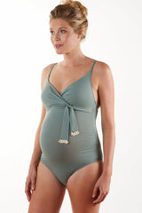 MANITOBA | Sage Green Maternity Swimsuit