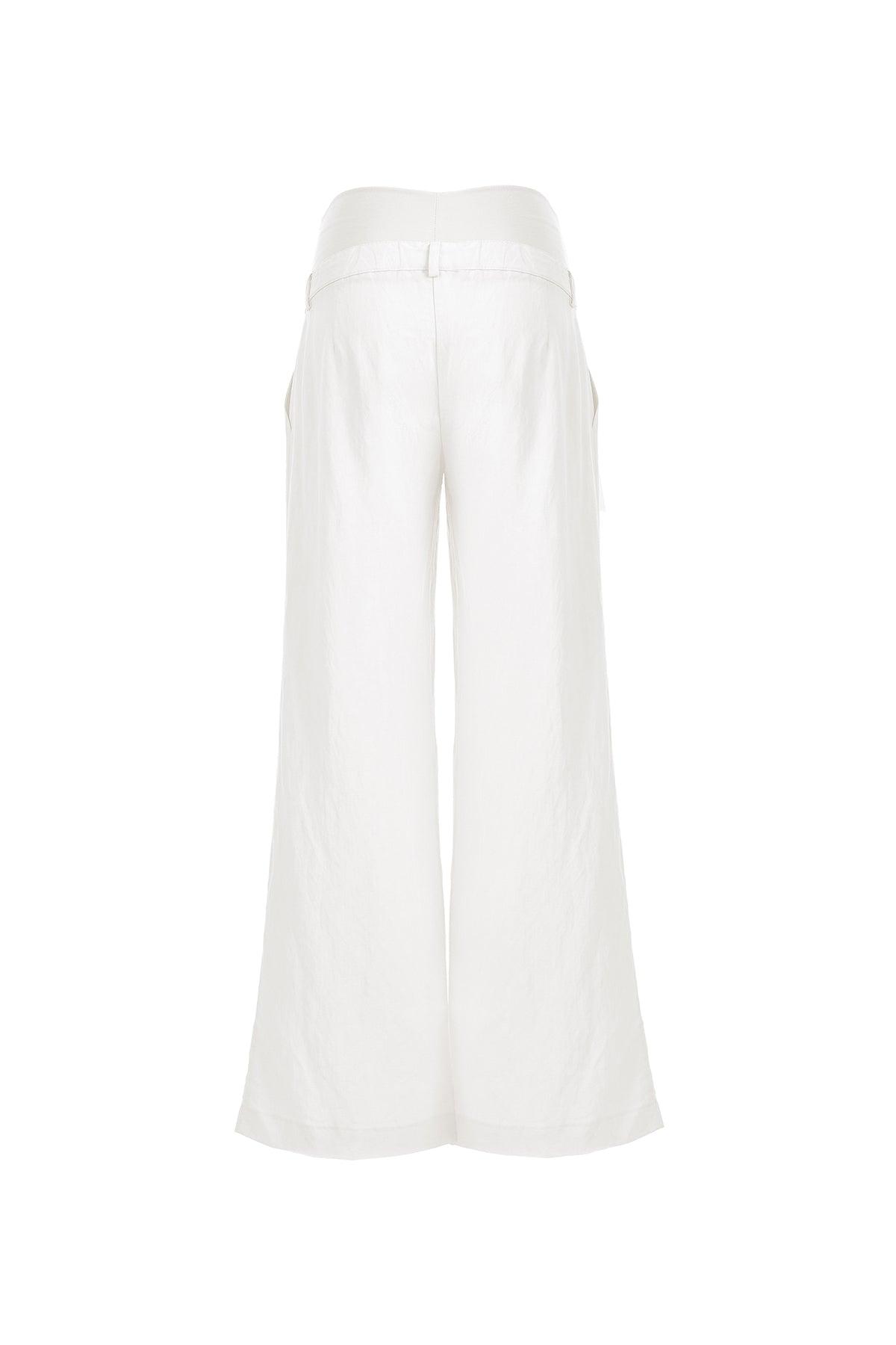 JOSEPH | Pantaloni Premaman in Lino Bianchi - Pietro Brunelli