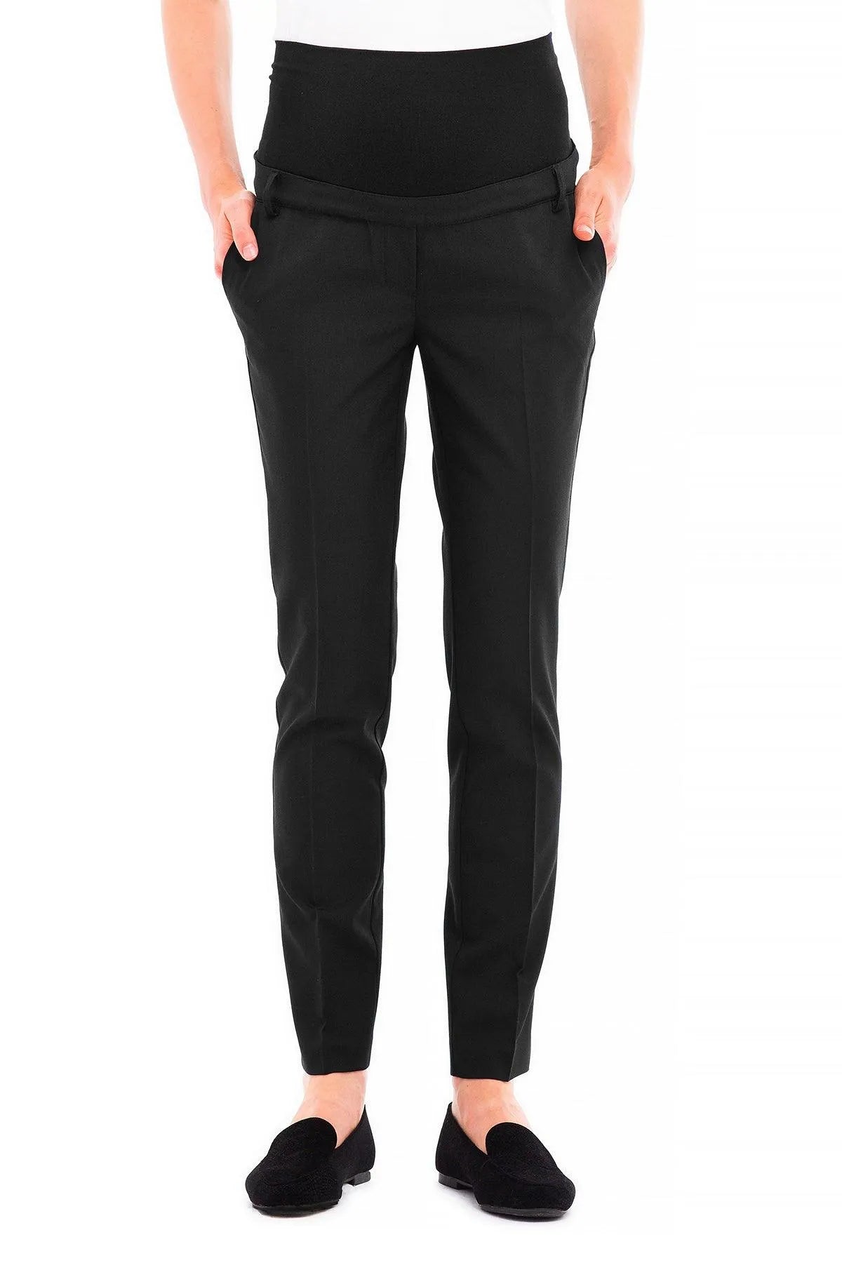 HARRY | Pantalone Premaman Slim Fit da Ufficio Nero - Pietro Brunelli