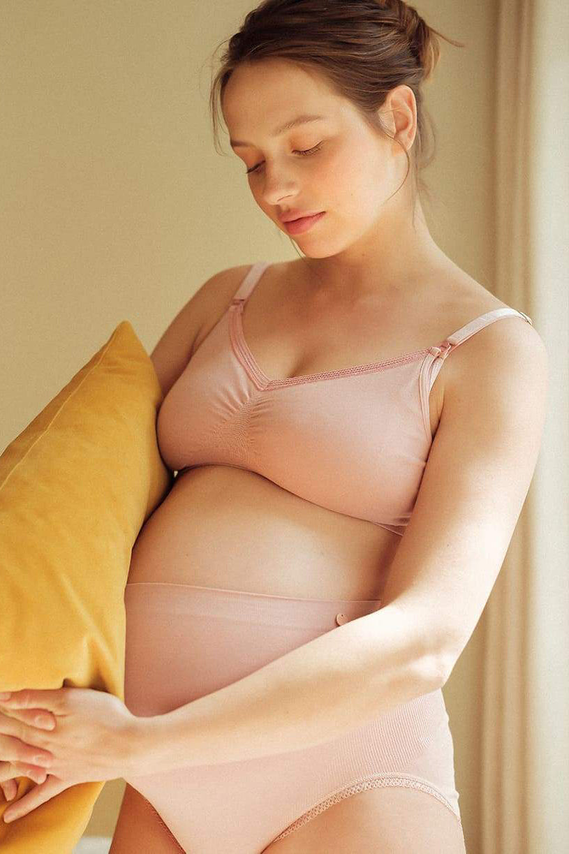 ORGANIC  Pink Maternity and Nursing Bralette – Pietro Brunelli