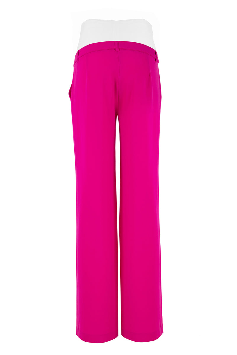FREDDIE | Pantaloni Premaman Rosa a Gamba Dritta