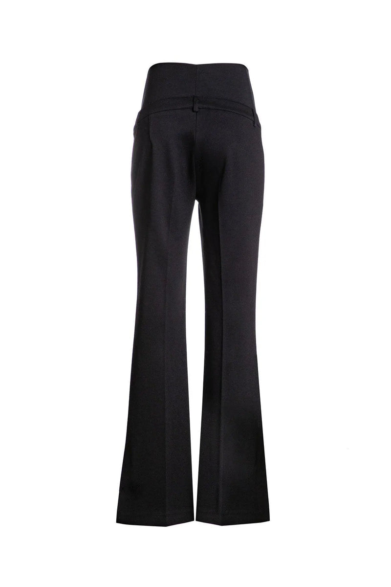 WILLIAM | Black Flared Leg Maternity Pants