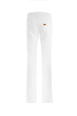 MODERN STRAIGHT | Jeans Premaman Bianco in Cotone