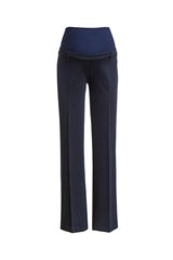 NOAH | Straight Leg Maternity Pants with Pinstripe Pattern