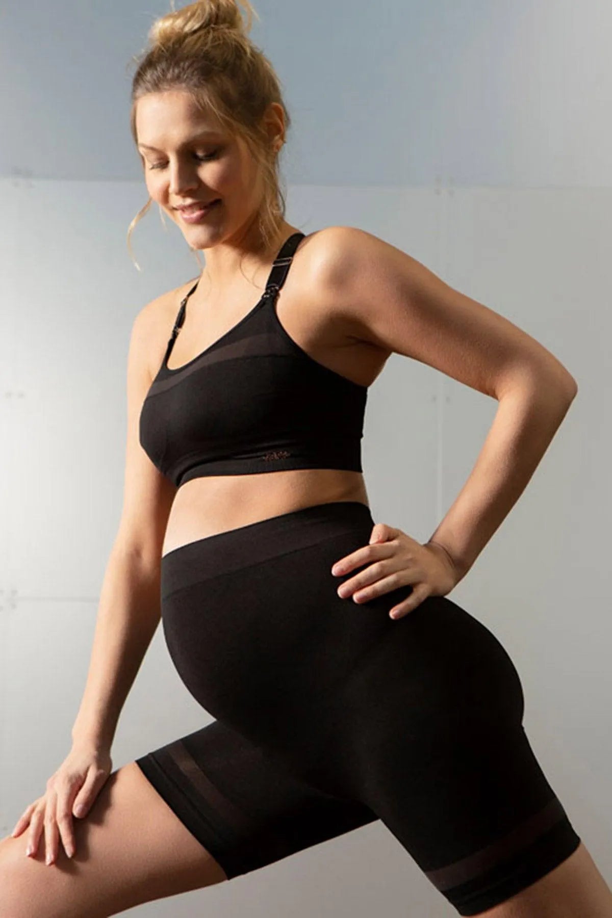 WOMA | Shorts Premaman Sportivi Neri - Pietro Brunelli