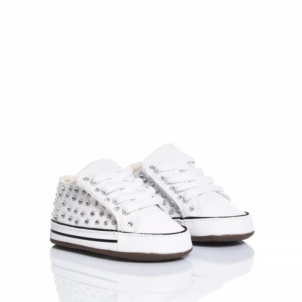 Converse Swarovski Crib White