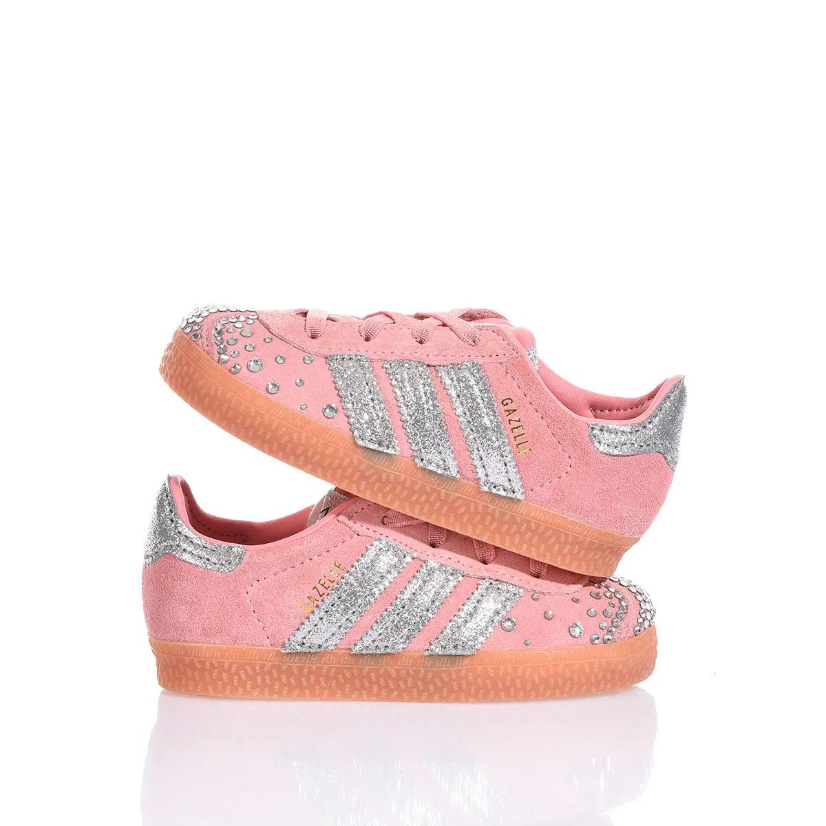 adidas gazelle silver green womens Adidas Gazelle Baby Blush Swarovski