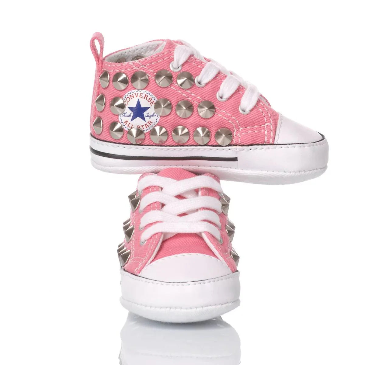 Converse Crib Pink Studs