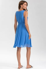 TAMIGI | Chiffon Maternity Dress in Sky Blue