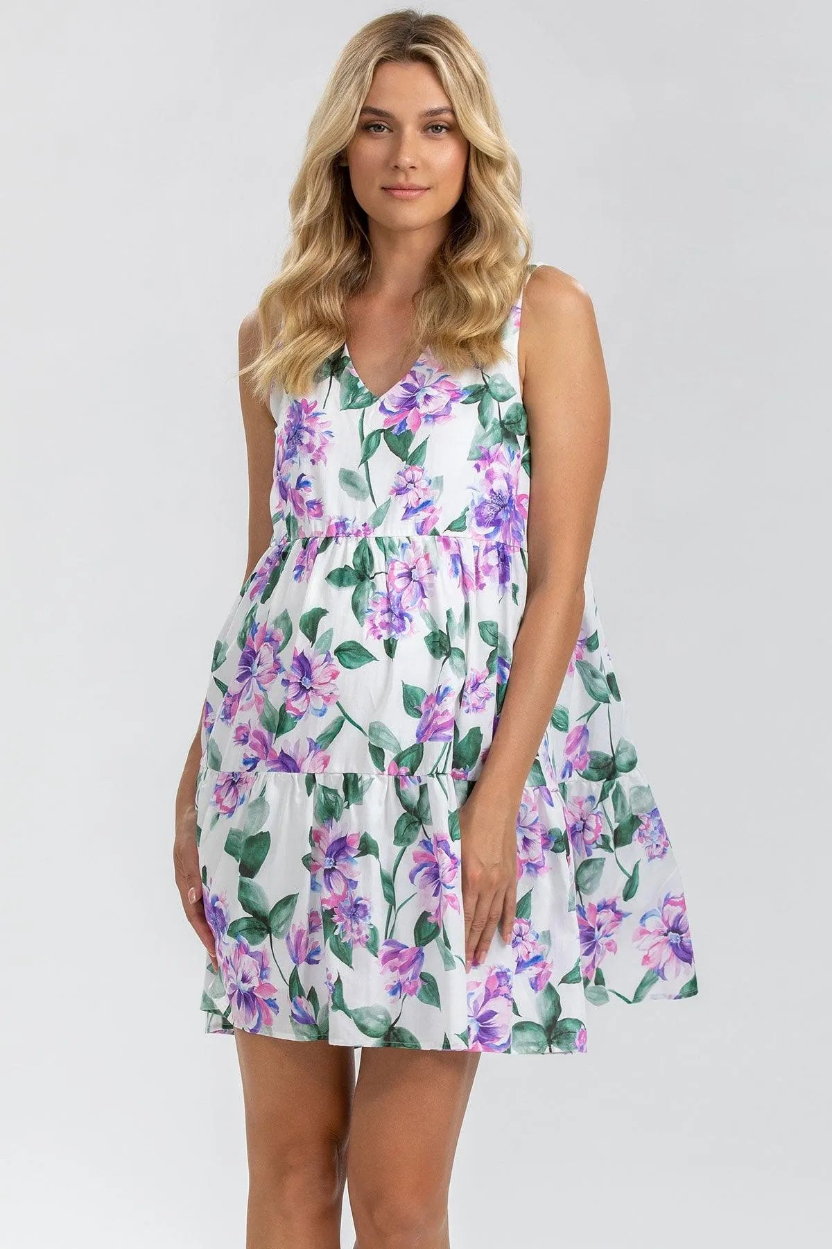 MELODY | Mini Abito Premaman Stampato con scollo a V - Pietro Brunelli