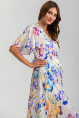 VALENTINA QA30 | Printed Maternity Maxi Dress