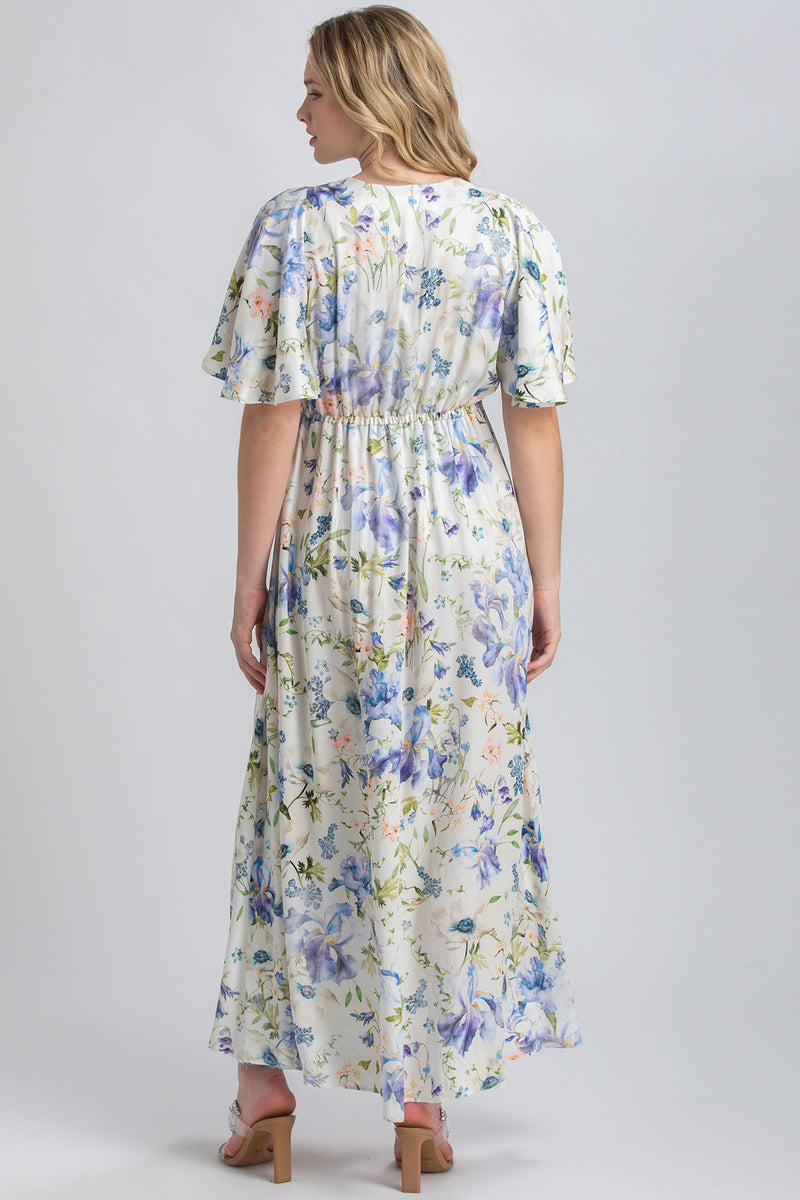 VALENTINA QA30 | Printed Maternity Maxi Dress