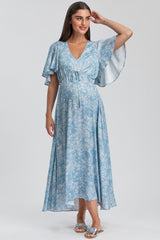 VALENTINA QD31 | Maxi Abito Premaman Stampato