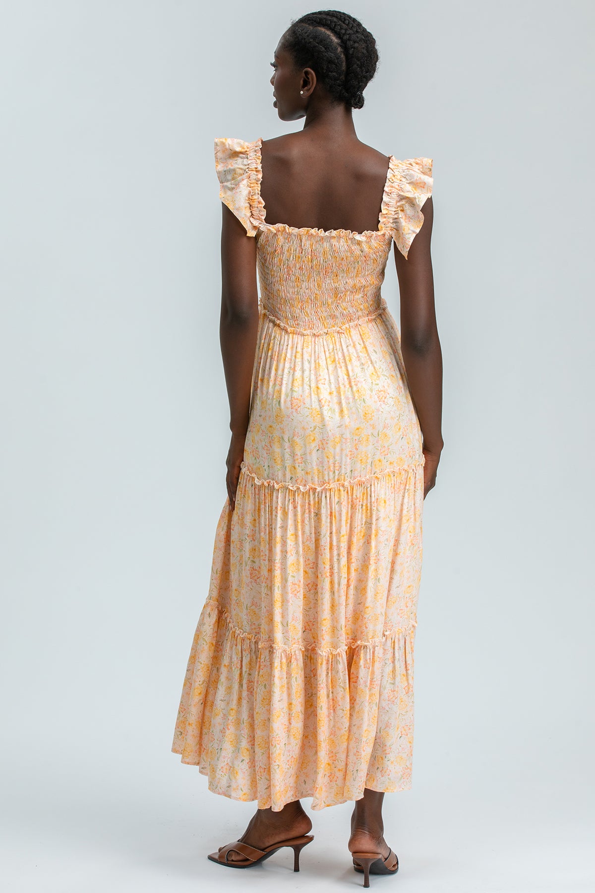 CHLOÉ QB65 | Maxi Maternity Dress with Floral Prints
