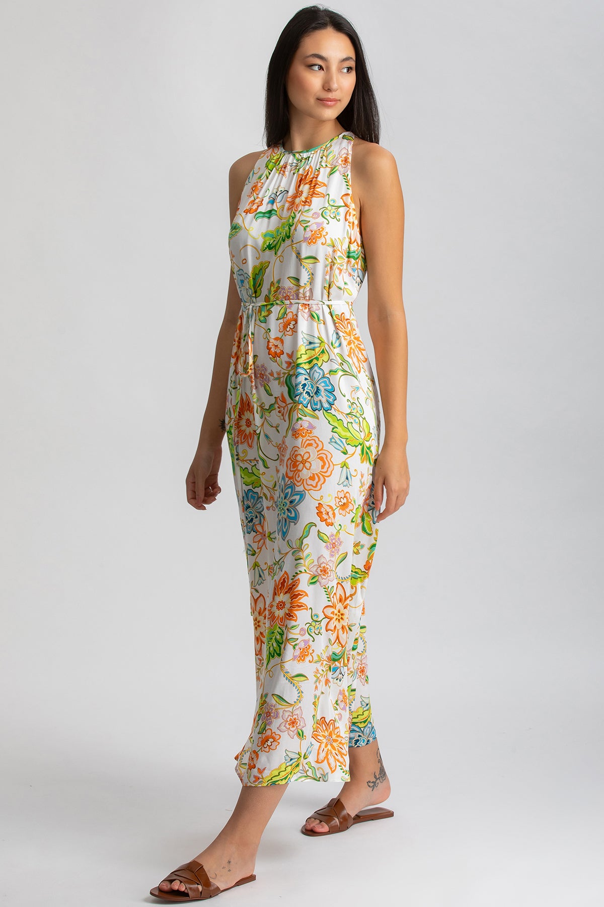 FRANCESCA Q162 | Maxi Abito Stampato