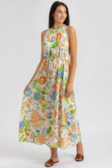 FRANCESCA Q162 | Maxi Abito Stampato