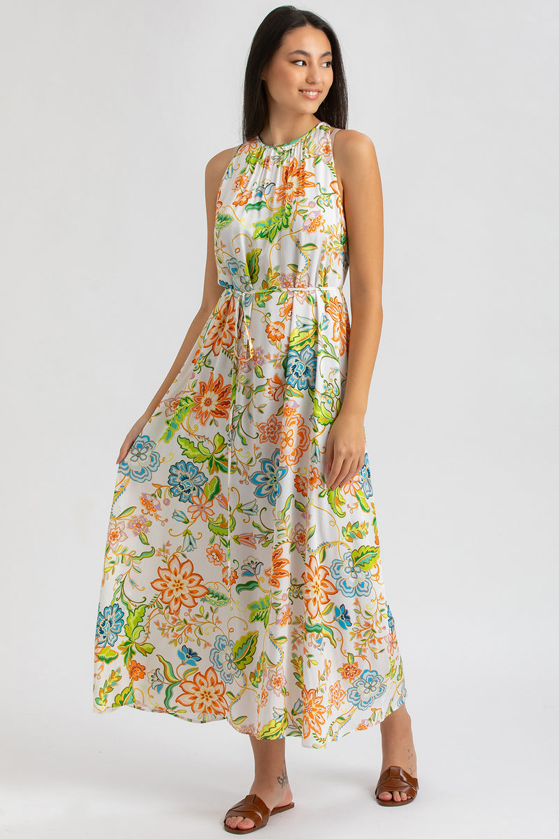 FRANCESCA Q162 | Maxi Abito Stampato