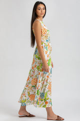 FRANCESCA Q162 | Maxi Abito Stampato