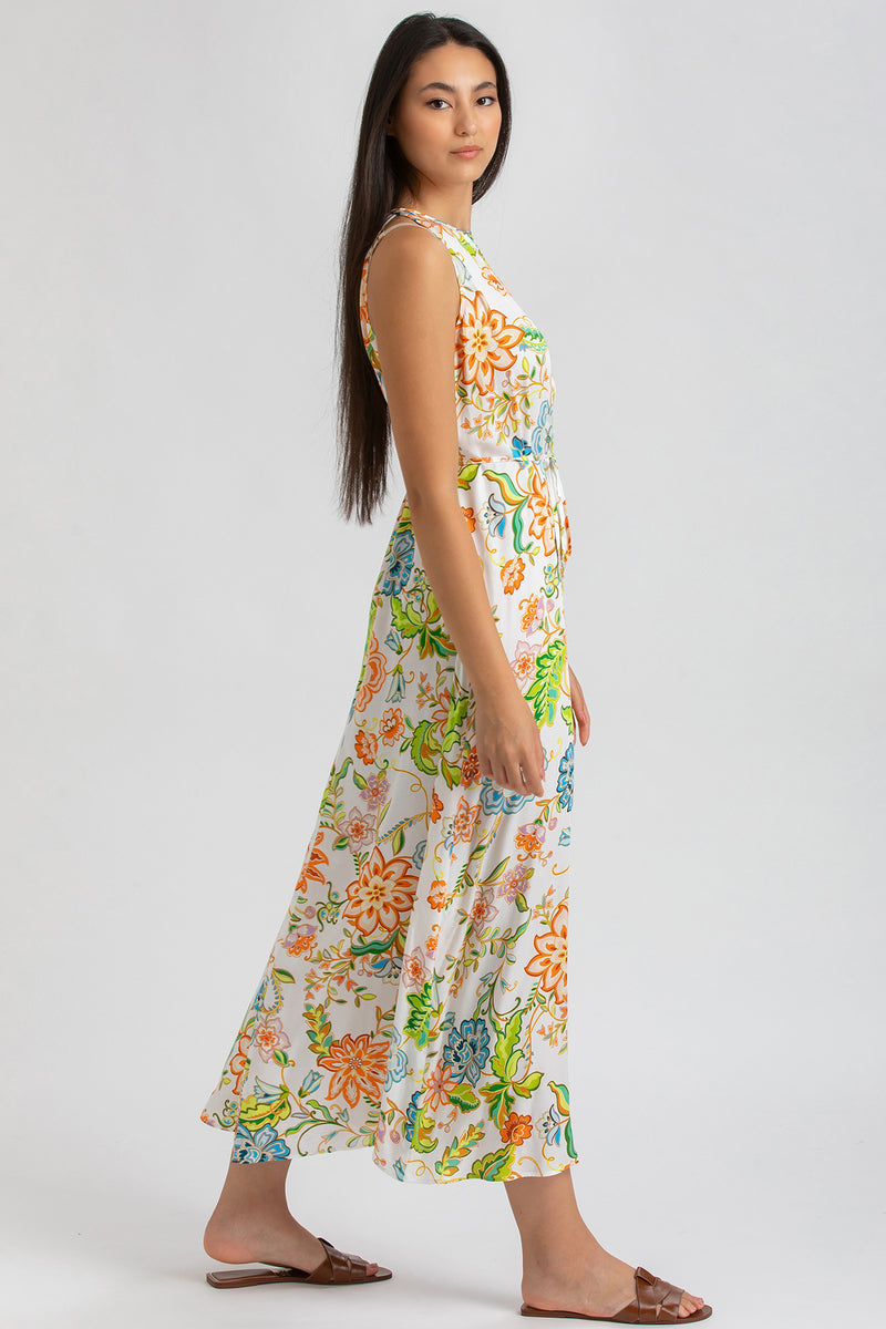 FRANCESCA Q162 | Maxi Abito Stampato