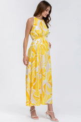 FRANCESCA QA29 | Printed Maternity Maxi Dress