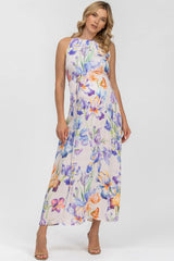 FRANCESCA QA30 | Printed Maternity Maxi Dress