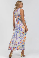 FRANCESCA QA30 | Printed Maternity Maxi Dress