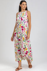FRANCESCA QA37 | Maxi Abito Stampato