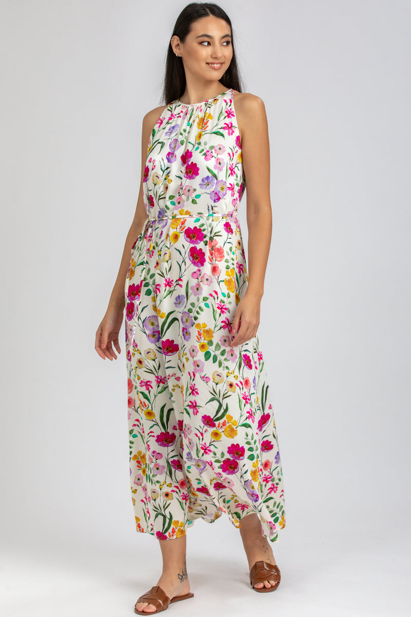 FRANCESCA QA37 | Maxi Abito Stampato