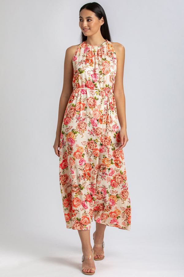 FRANCESCA QA38 | Printed Maxi Dress