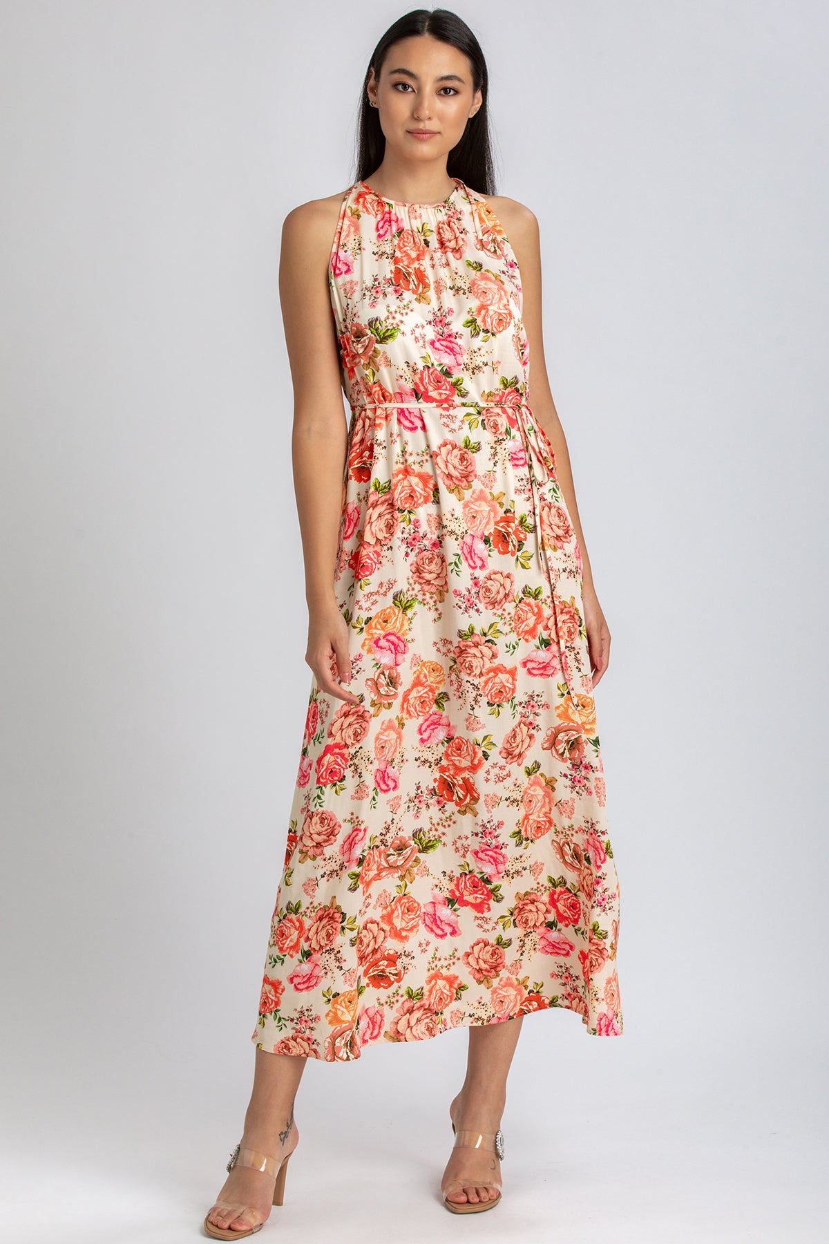 FRANCESCA QA38 | Maxi Abito Stampato