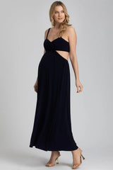 SELENA | Abito Premaman da Sera Blu Scuro con Cut-Out - Pietro Brunelli