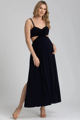 SELENA | Abito Premaman da Sera Blu Scuro con Cut-Out - Pietro Brunelli