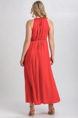 CLARISSA | Maternity Maxi Dress with Removable Belt