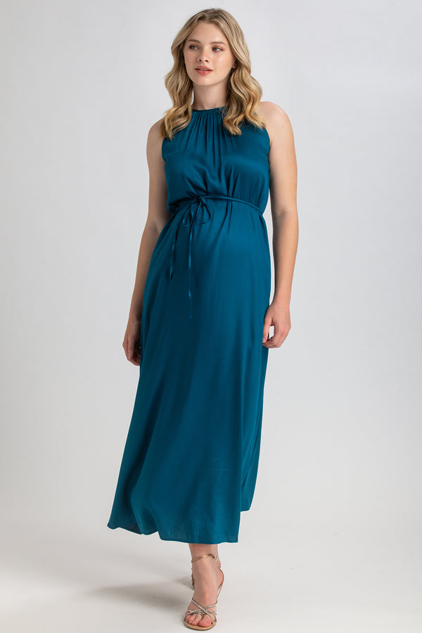 CLARISSA | Corsair Maxi Dress with Removable Belt