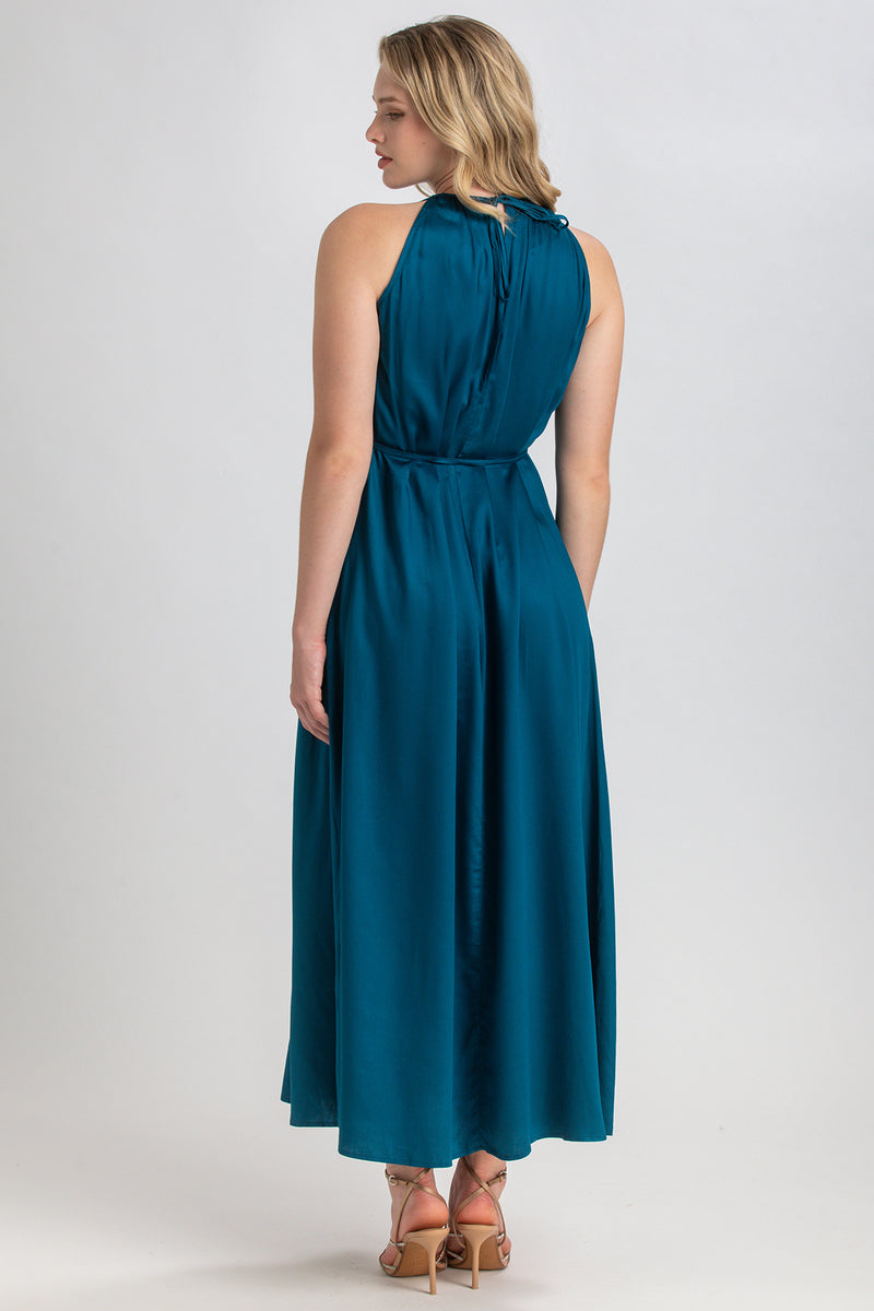 CLARISSA | Corsair Maxi Dress with Removable Belt