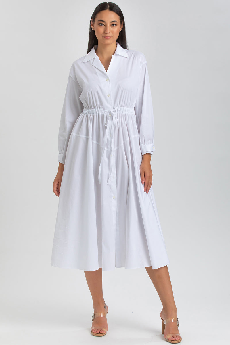 ALTHEA | Maxi Abito a Camicia Bianco
