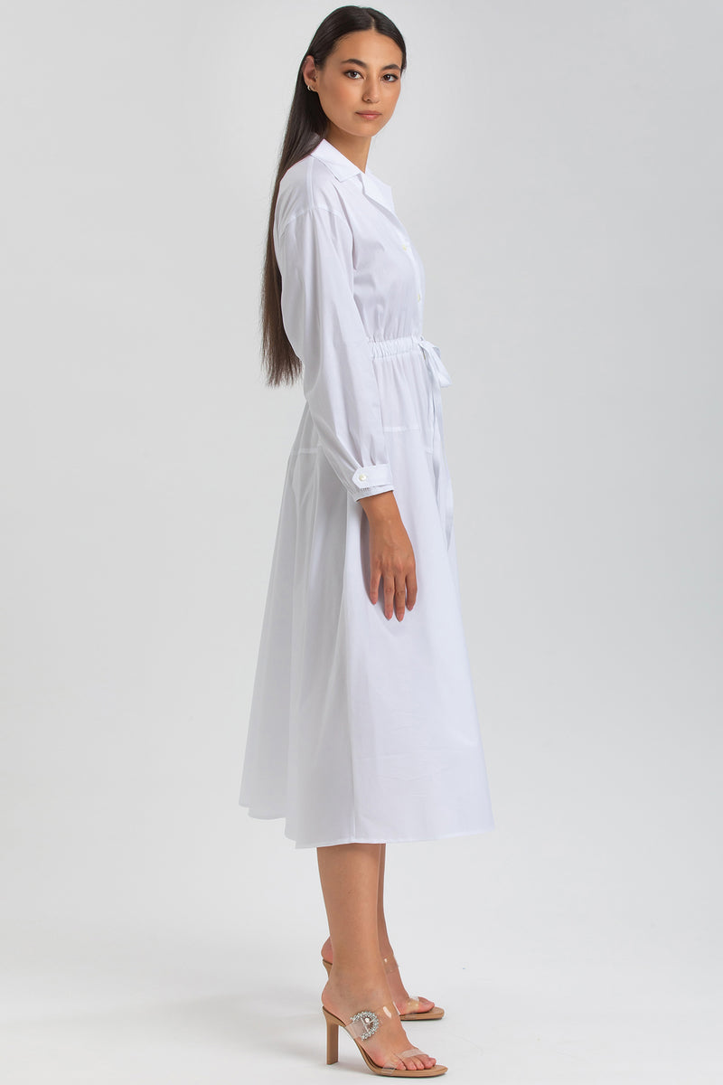 ALTHEA | Maxi Abito a Camicia Bianco