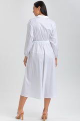 ALTHEA | Maxi Abito a Camicia Bianco