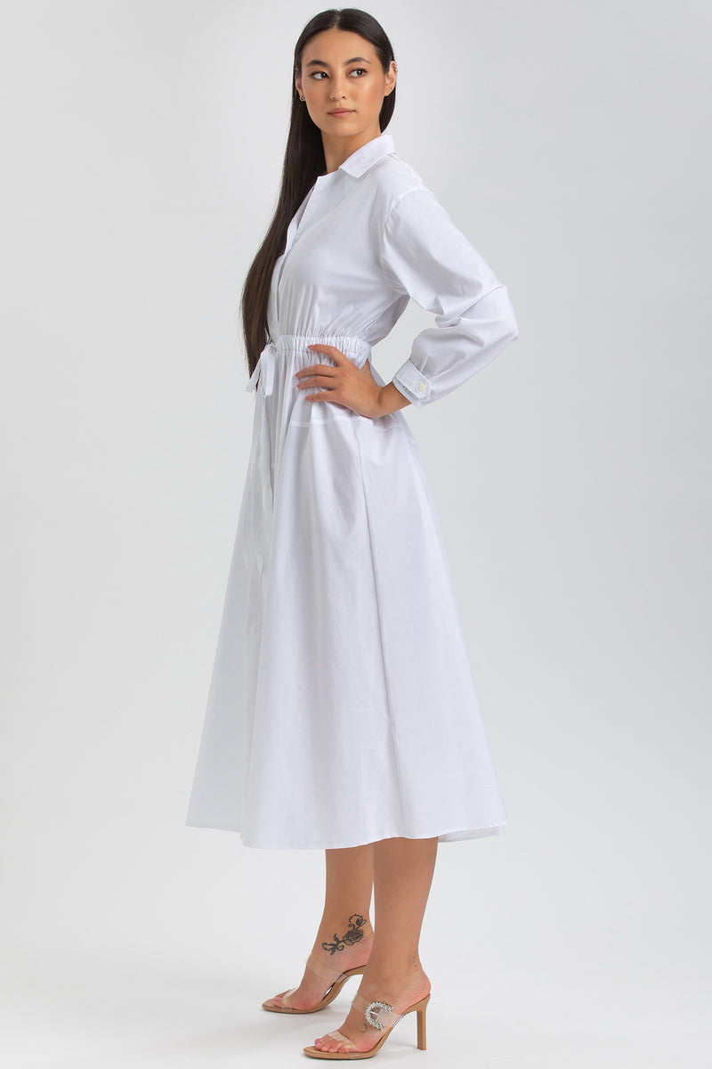 ALTHEA | Maxi Abito a Camicia Bianco