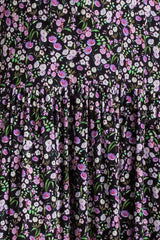 ROSE QB50 | Maternity Printed Dress with Ruffles
