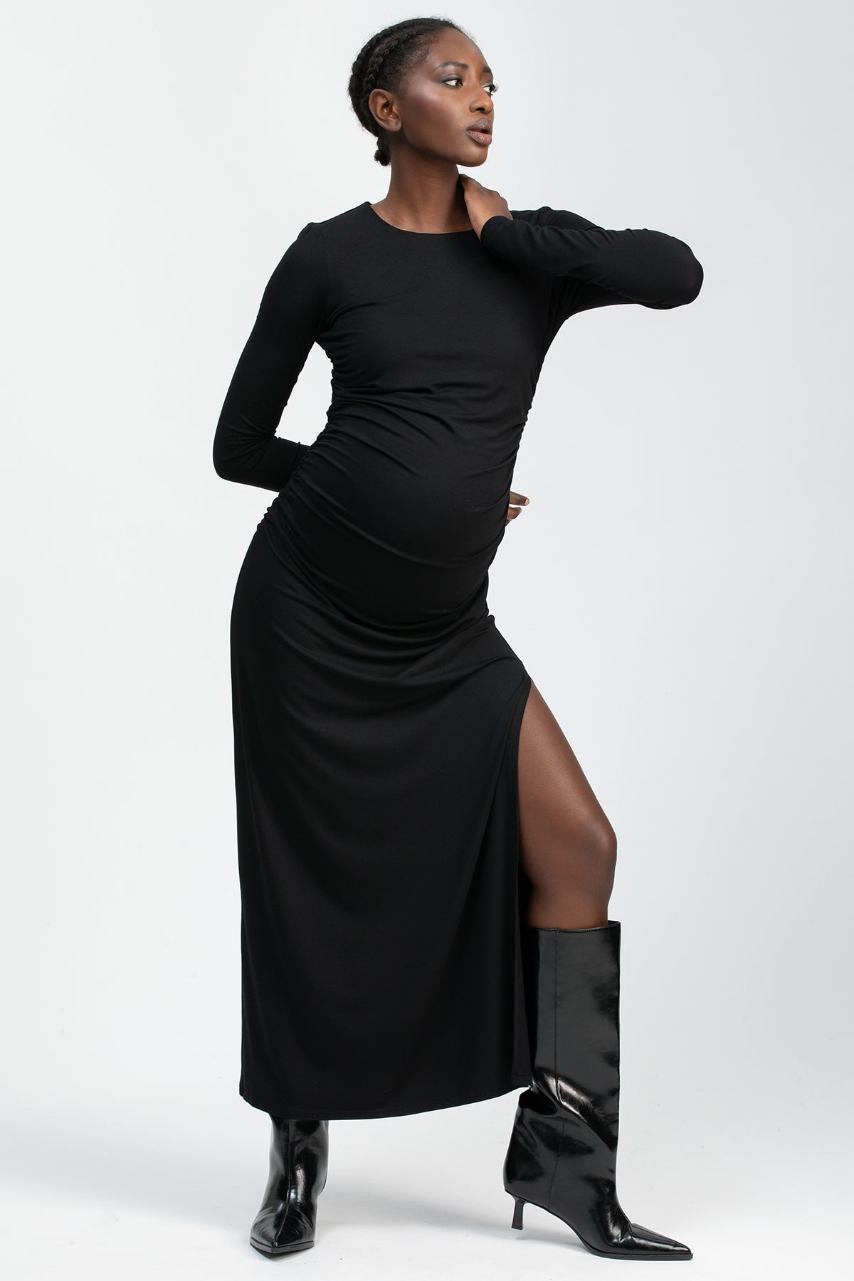 DAPHNE | Abito Premaman Nero in Morbido Bambù