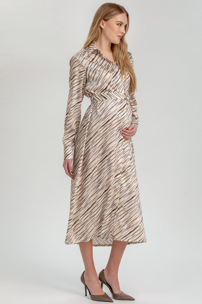 ALTHEA Q176 | Abito Camicia Premaman Stampato