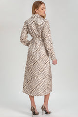 ALESSIA Q176 | Abito Camicia Premaman Stampato