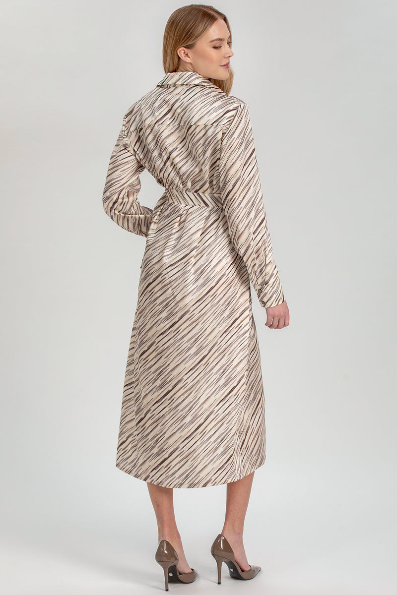 ALTHEA Q176 | Abito Camicia Premaman Stampato