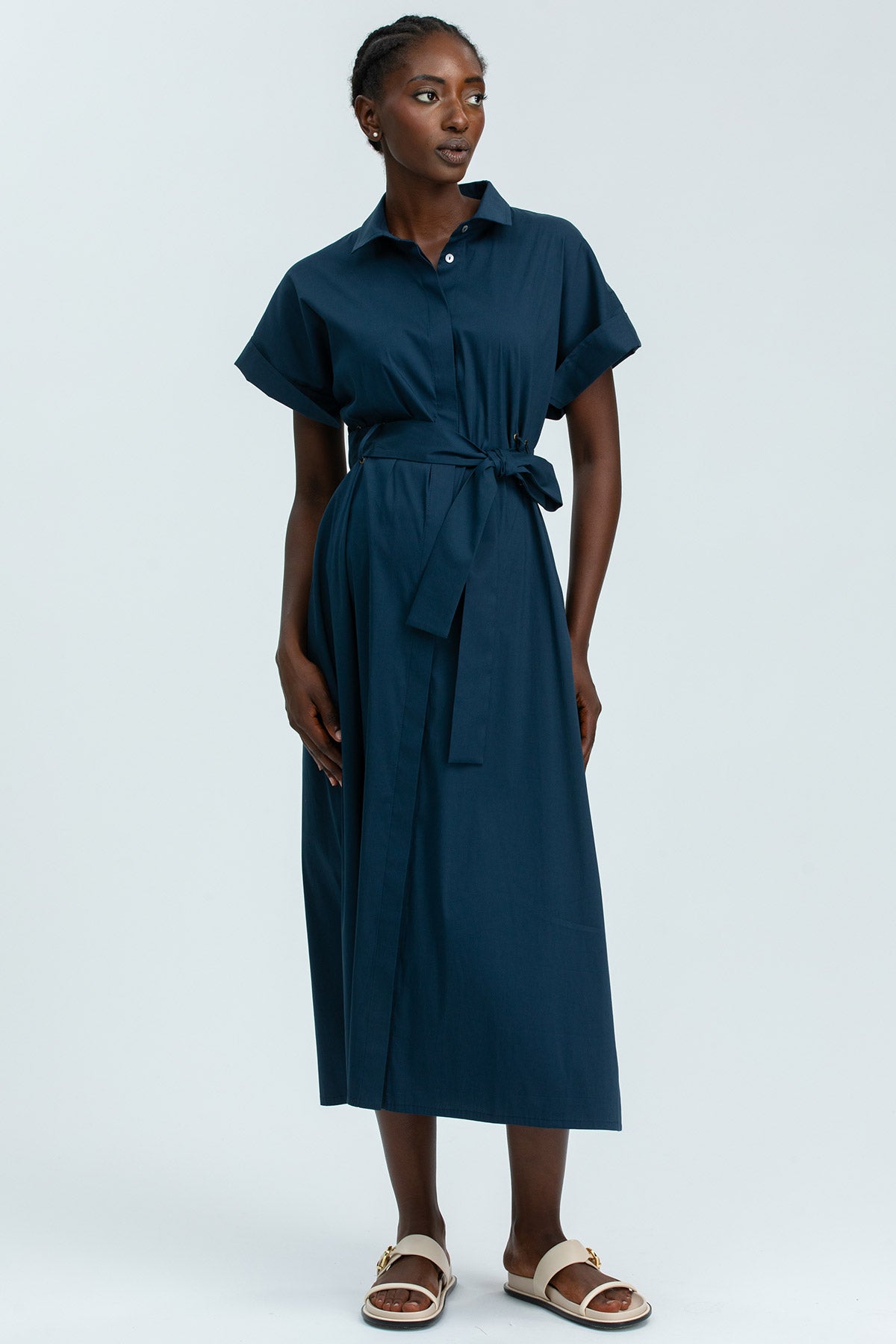 ASIA | Abito Premaman in Cotone Blu Scuro